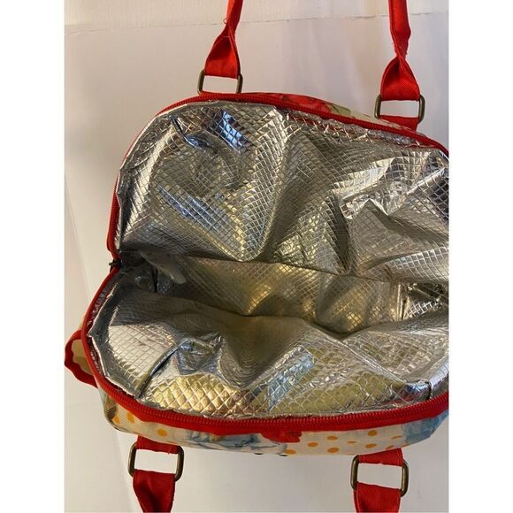 Pioneer woman lunch tote red 10x7x10 insulated - Picture 5 of 7